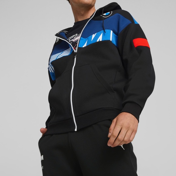 Puma • BMW M Motorsport SDS Motorsport Sweat Full Zip Hoodie Jacket - Picture 2 of 10